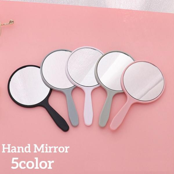手鏡 ハンドミラー 丸型 円形 ラウンド 手持ち シンプル 無地 小さめ ミニ コンパクト おしゃれ...