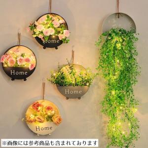 フェイクグリーン ライト付き 壁掛け 人工観葉...の詳細画像1