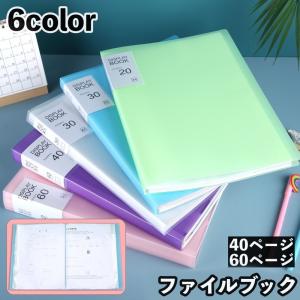 ファイルブック ファイルケース ドキュメントファイル A4 40ページ 60