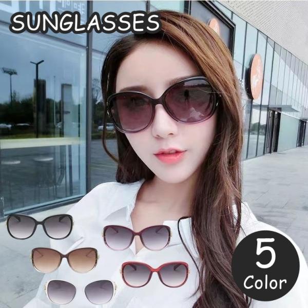 サングラス 伊達メガネ レディース 女性 度なし ボストン型 ラウンドフレーム カラーレンズ 紫外線...