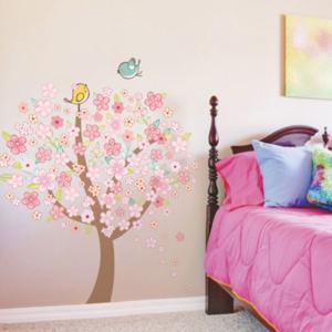 ウォールステッカー ステッカー インテリアシール Diy 木 お花 鳥 可愛い 子供部屋 部屋 インテリア アレンジ 壁装飾 雑貨 Zak プラスナオyahoo 店 通販 Yahoo ショッピング