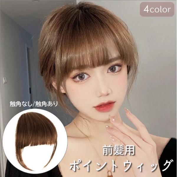 ポイントウィッグ 前髪ウィッグ 部分ウィッグ クリップ付き ワンタッチ かつら 付け毛 つけ毛 イメ...