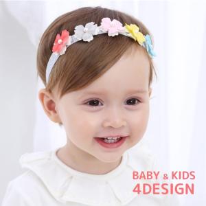 ヘアバンド 子供用 ベビー ヘアアクセサリー 花 リボン