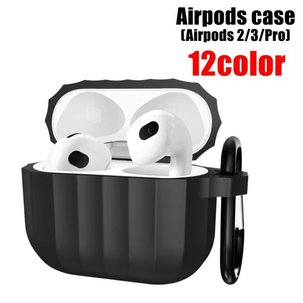 イヤホンケース Airpodsケースカバー エアポッズケース 保護ケース 防塵 カラビナ風キーホルダ...