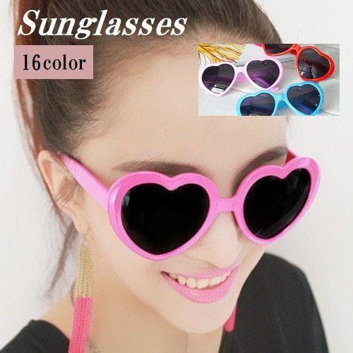 サングラス 男女兼用 レディース メンズ グラサン ファッション小物 ハート 紫外線対策 かわいい ...