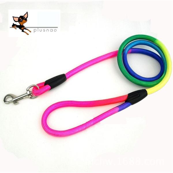 リード 首輪用 ハーネス用 グラデーションカラー 犬のリード お散歩グッズ ワンちゃん用 シンプル ...