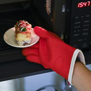 鍋つかみ オープンミトン キッチングローブ 手...の詳細画像3