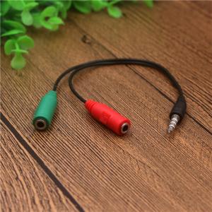 イヤホン分岐ケーブル 3.5mm マイク オー...の詳細画像1