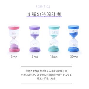 砂時計 3分 5分 15分 30分 時計 プラ...の詳細画像3