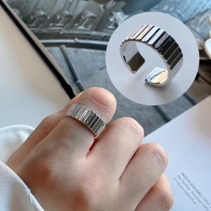 指輪 オープンリング アクセサリー レディース 女性用 シルバー925 大ぶり フラット 縦線 ワイド ごつめ おしゃれ かわいい シンプル デイリー Zak プラスナオyahoo 店 通販 Yahoo ショッピング