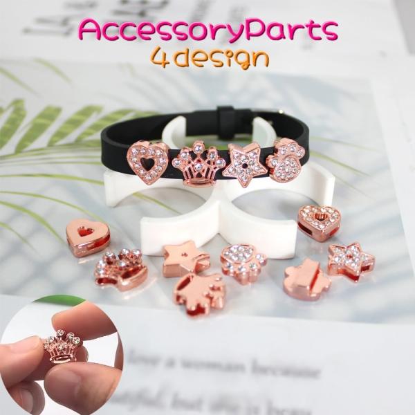 アクセサリーパーツ ブレスレット 単品 チャーム ハンドメイドパーツ アクセサリー 材料 ベルト ハ...