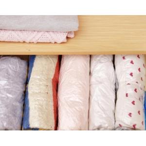 衣類圧縮袋 単品 1枚 衣類収納 洋服用 チャ...の詳細画像2