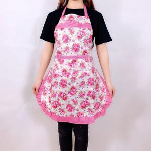 エプロン 前掛け レディース 女の子 腰ひも ...の詳細画像1