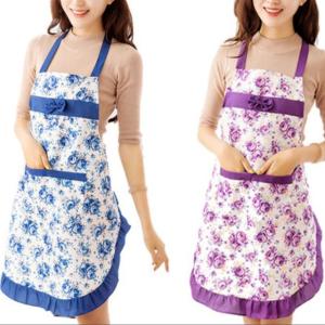 エプロン 前掛け レディース 女の子 腰ひも ...の詳細画像3