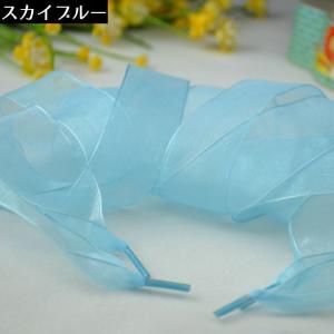 靴紐 靴ひも シューレース レディース シフォ...の詳細画像4