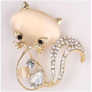 子供用 ブローチ コサージュ ビジュー 猫目石 キャッツアイ ストーン ラインストーン キラキラ ネコ キャット 猫 モチーフ 上品 きれいめ 可愛い