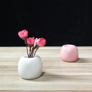 花瓶 花器 フラワーベース 陶器 置物 丸型 ...の詳細画像2