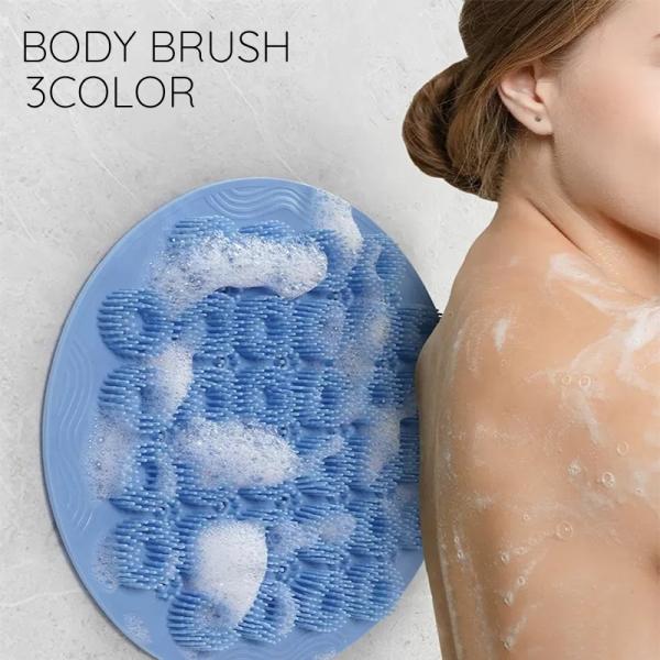 ボディブラシ フットブラシ 背中ブラシ シャワーブラシ バス用品 バスグッズ シリコン 柔軟性 足裏...