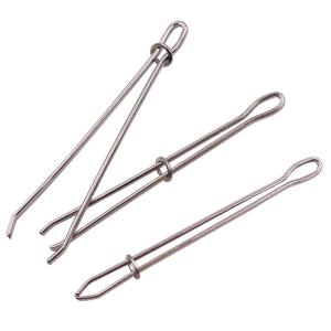 ひも通し ゴム通し 単品 1本 挟み式 玉付き...の詳細画像1