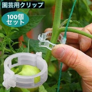 DAIM 茎止め 誘引 茎16mm〜20mm支柱用 20個入 トマト 支柱 クリップ