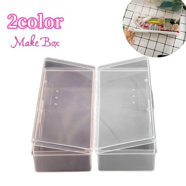 メイクボックス 小物入れ コスメケース 化粧品 メイクブラシ メイク道具 収納 蓋付き 半透明 ペン...