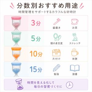 砂時計 カラー 3分 5分 10分 15分 タ...の詳細画像2