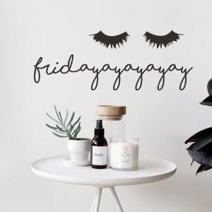 ウォールステッカー 壁紙シール 転写式 転写タイプ まつげ まつ毛 筆記体 英語 英字 アイラッシュ キッチン 台所 リビング Diy ステッカー ガ Zak プラスナオyahoo 店 通販 Yahoo ショッピング