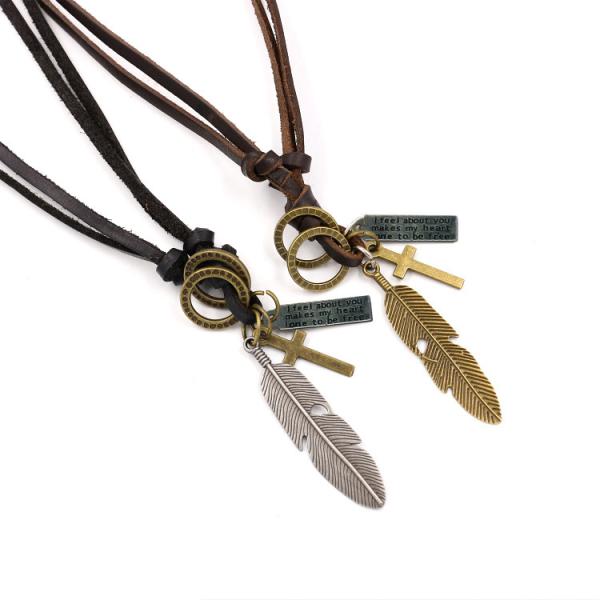 ネックレス チョーカー ペンダント メンズ アクセサリー 羽 十字架 リング 小物 雑貨 おしゃれ ...