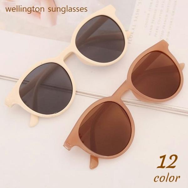サングラス ウェリントン カラーレンズ UVカット 紫外線対策 運転 ドライブ 日よけ ファッション...