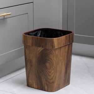 ゴミ箱 ダストボックス 木目調 ゴミ袋が隠せる...の詳細画像4