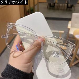 PC眼鏡 クリアレンズサングラス 伊達メガネ ...の詳細画像3