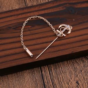 ピンブローチ ブローチ アクセサリー 碇 イカリ チェーン