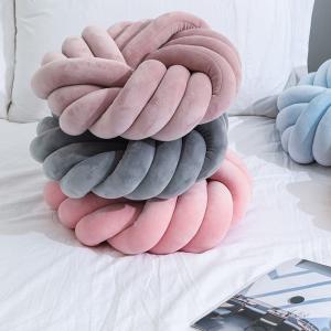 クッション 円形 丸型 ツイスト編み 編み込み...の詳細画像2