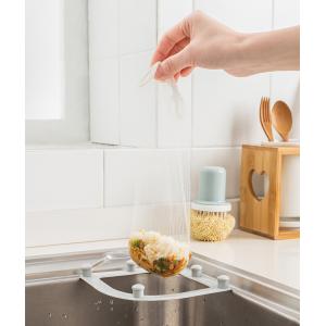 三角コーナー 水切りネットホルダー ゴミ受け ...の詳細画像3