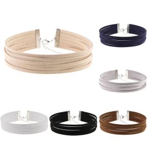 チョーカー フェイクレザーネックレス チョーカーネックレス