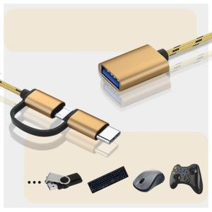 OTGケーブル 2in1 MicroUSB T...の詳細画像4