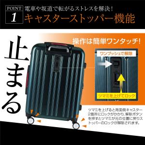 スーツケース ストッパー付き フロントオープン...の詳細画像4