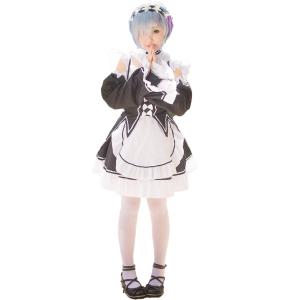 ウィッグ付き Re:ゼロから始める異世界生活 風 リゼロ ラム レム コスプレ衣装 セット ウィッグ...