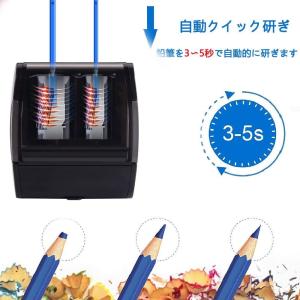 電動鉛筆削り 電動 乾電池/USB電源供給 全...の詳細画像3