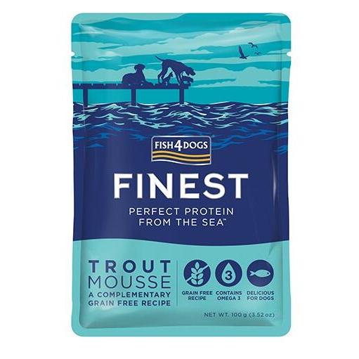 [FISH４DOGS]　フィッシュ４ドッグ トラウトムース　100g　[トッピング向け]