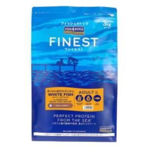 フィッシュ４ドッグ ファイネスト オーシャンホワイトフィッシュ　3kg　小粒