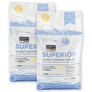 フィッシュ４ドッグ  スーペリア ウェイトコントロール　3kg（1.5kg×2）　
