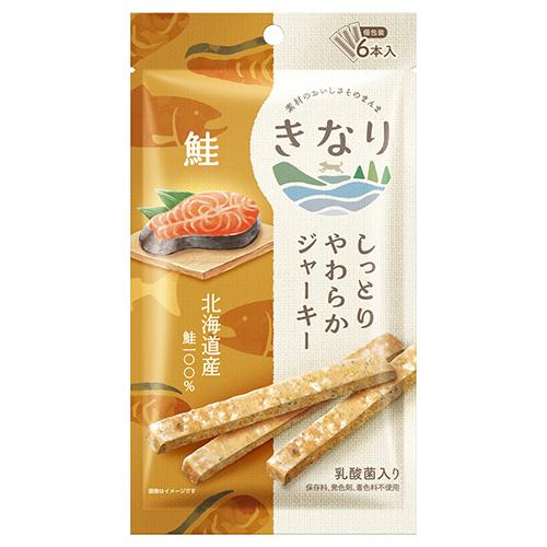 きなり　しっとりやわらかジャーキー　鮭　6本入り個包装（全犬種用）