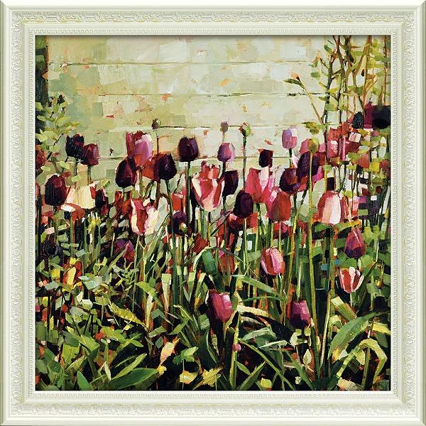 絵画　インテリア　おしゃれ　アートフレーム　アウトレット　アン・マリー・バトリン「チューリップガーデ...