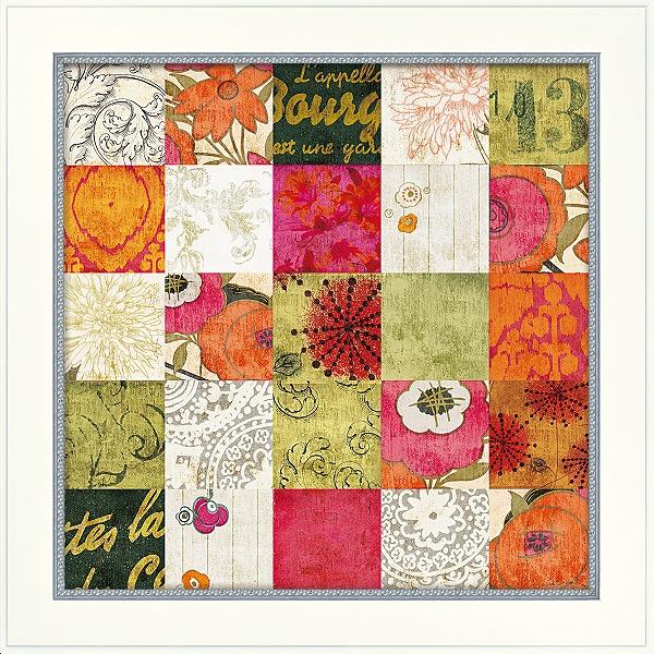 絵画　インテリア　おしゃれ　アートフレーム　アウトレット　スー シェルバッハ「ハイ ストライプ レッ...