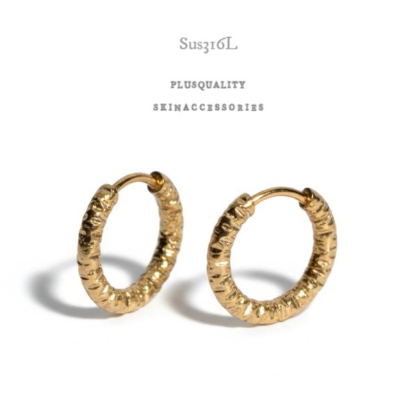 フープピアス 金属アレルギー対応 サジカルステンレス シンプル つけっぱなし ステンレス ピアス 爆...