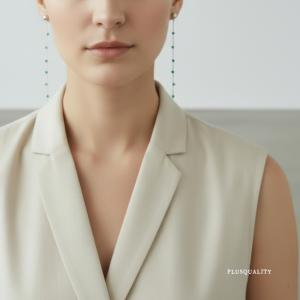 ターコイズ ピアス ロング 揺れる ストーン ...の詳細画像5