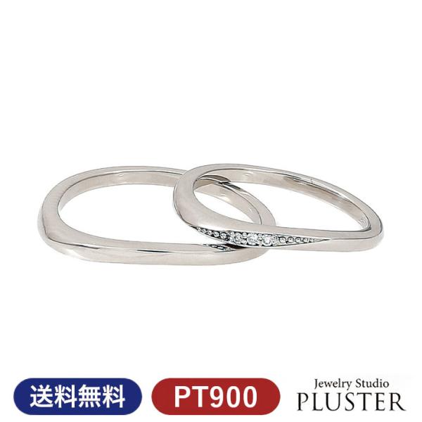 結婚指輪 プラチナ おしゃれ 安い ペア リング 指輪 マリッジリング マリッジ ペアリング ダイヤ...