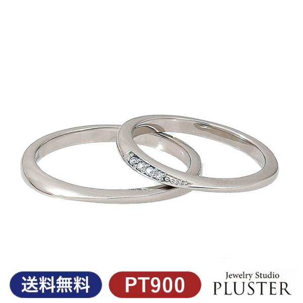 結婚指輪 プラチナ おしゃれ 安い ペア リング 指輪 マリッジリング マリッジ ペアリング ダイヤ...