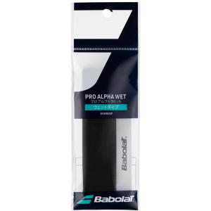 バボラ プロアルファウェット×1 ブラック 651023-105 テニス バドミントン ラケット用 オーバーグリップテープ BabolaT Pro Alpha Wet X1